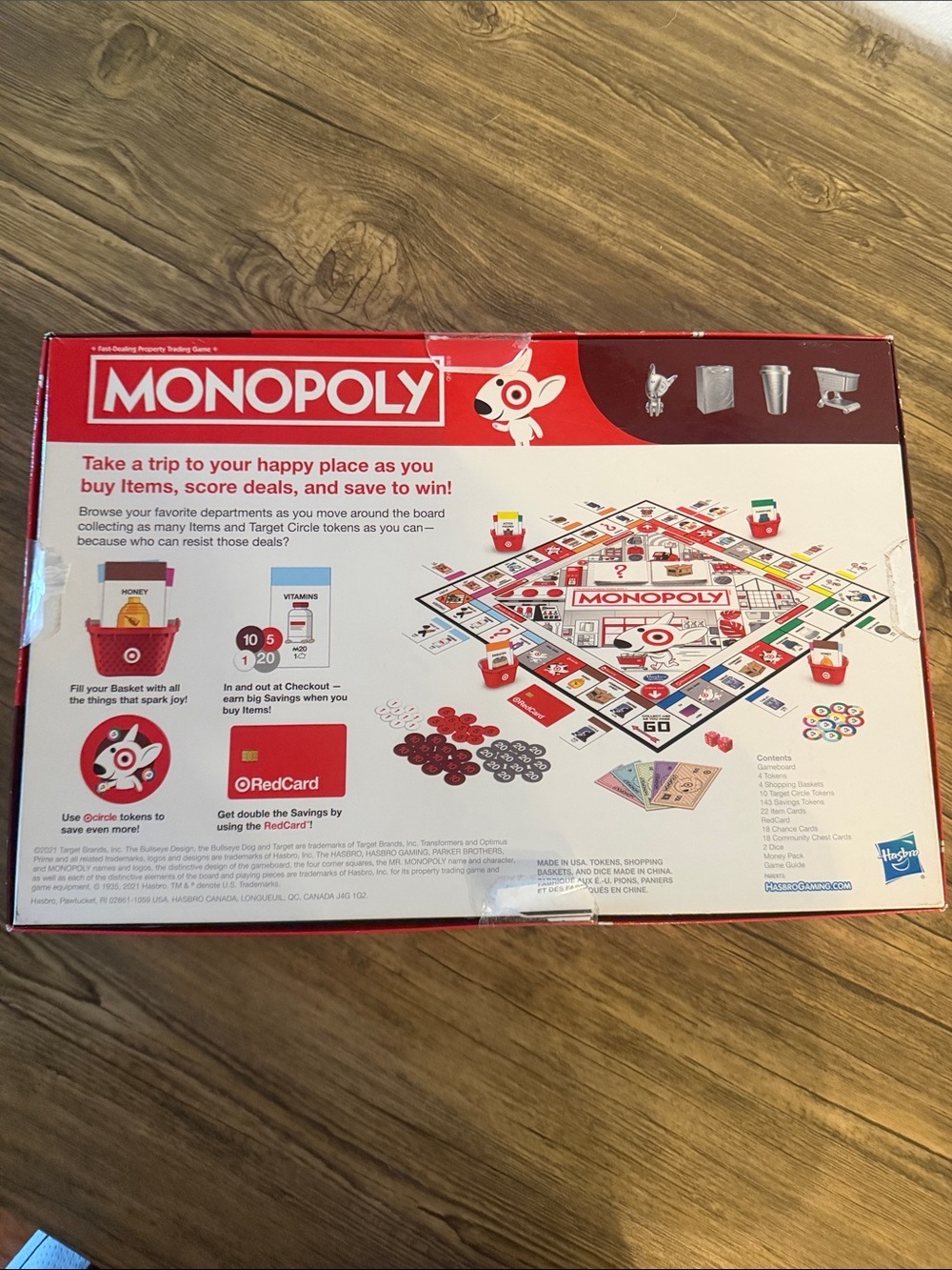 MONOPOLY Target Edition Board Game - Red, White, Black - Picture 6 of 6
